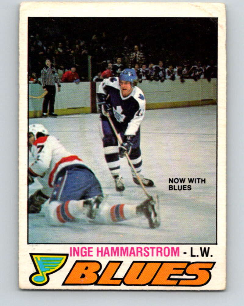 1977-78 O-Pee-Chee #320 Inge Hammarstrom  St. Louis Blues  V15241