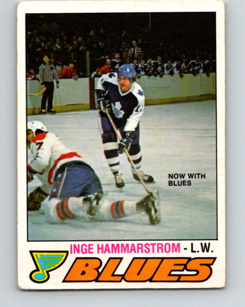 1977-78 O-Pee-Chee #320 Inge Hammarstrom  St. Louis Blues  V15243