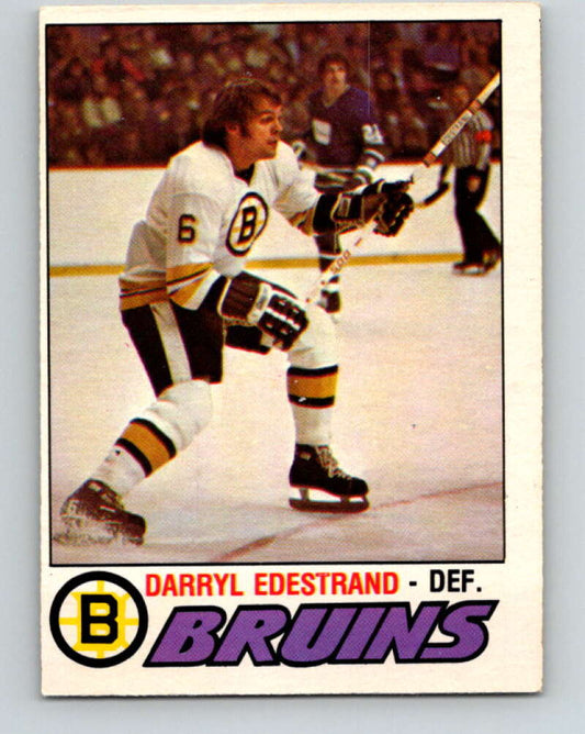 1977-78 O-Pee-Chee #321 Darryl Edestrand  Boston Bruins  V15247