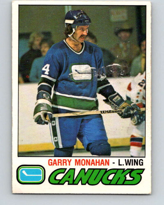 1977-78 O-Pee-Chee #341 Garry Monahan  Vancouver Canucks  V15411