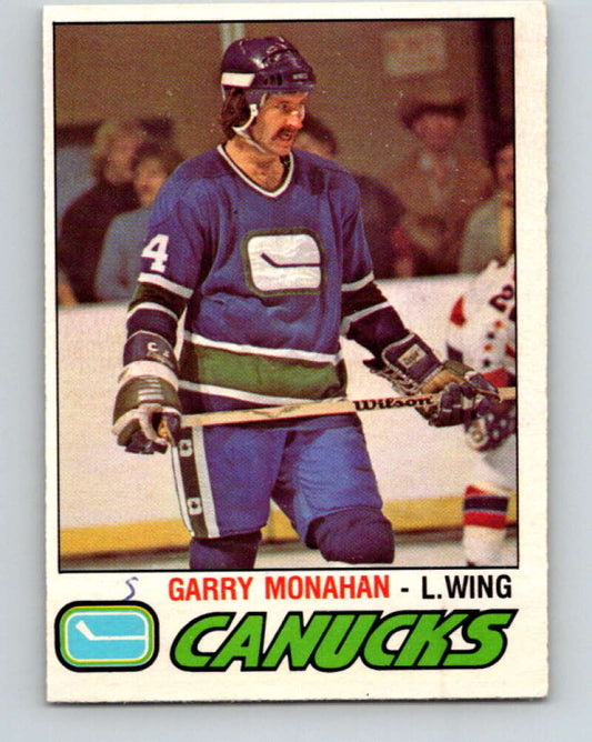 1977-78 O-Pee-Chee #341 Garry Monahan  Vancouver Canucks  V15412