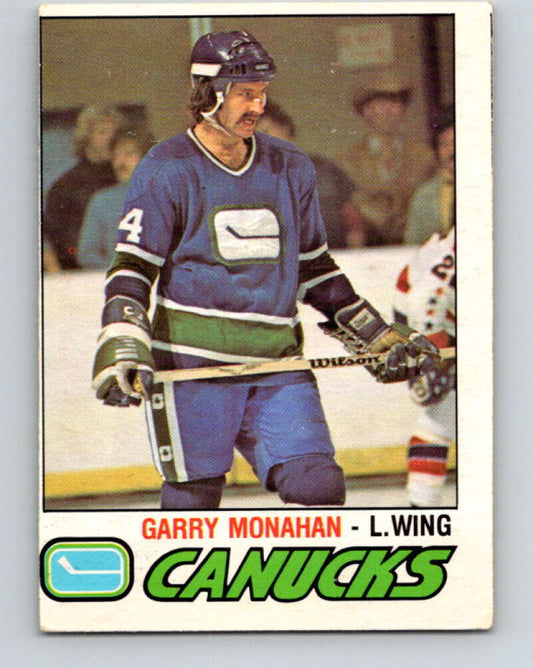 1977-78 O-Pee-Chee #341 Garry Monahan  Vancouver Canucks  V15413