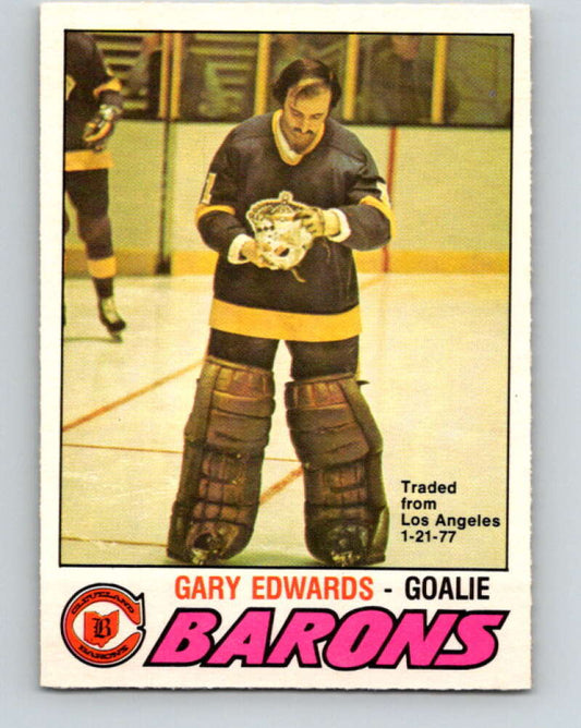 1977-78 O-Pee-Chee #345 Gary Edwards  Cleveland Barons  V15429