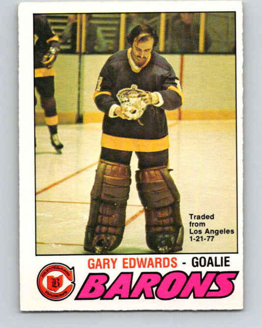 1977-78 O-Pee-Chee #345 Gary Edwards  Cleveland Barons  V15431