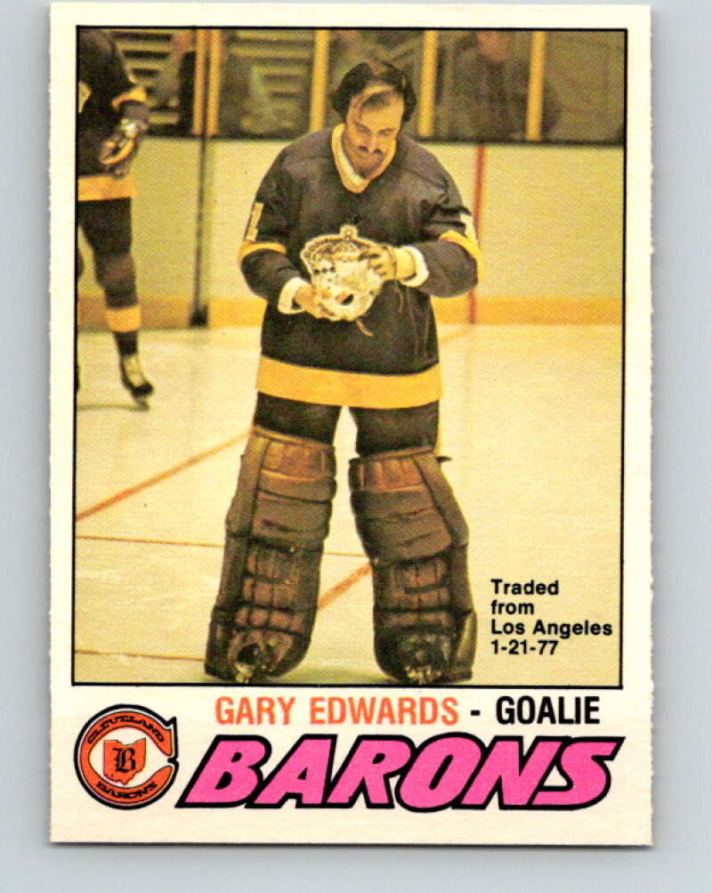 1977-78 O-Pee-Chee #345 Gary Edwards  Cleveland Barons  V15432
