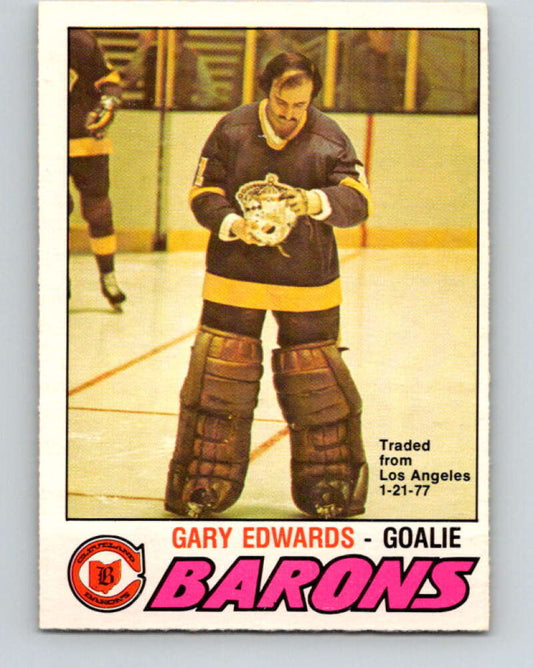 1977-78 O-Pee-Chee #345 Gary Edwards  Cleveland Barons  V15433