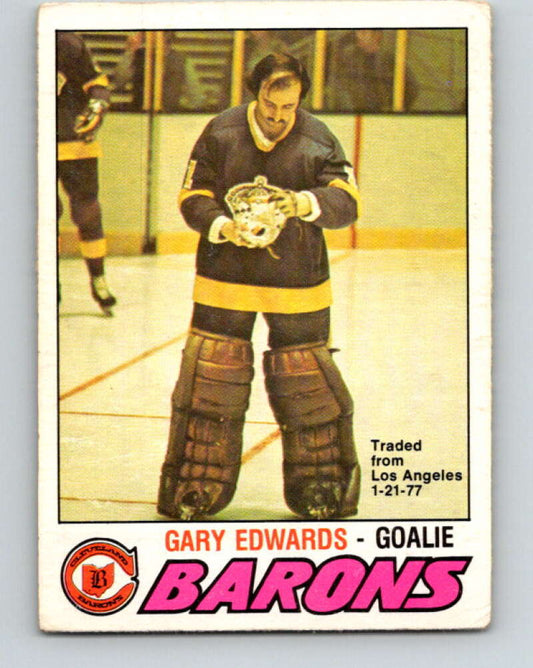 1977-78 O-Pee-Chee #345 Gary Edwards  Cleveland Barons  V15437