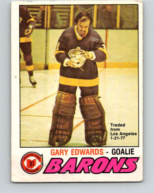 1977-78 O-Pee-Chee #345 Gary Edwards  Cleveland Barons  V15439