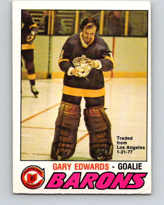 1977-78 O-Pee-Chee #345 Gary Edwards  Cleveland Barons  V15440