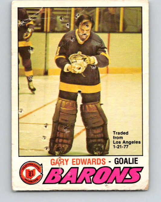 1977-78 O-Pee-Chee #345 Gary Edwards  Cleveland Barons  V15441