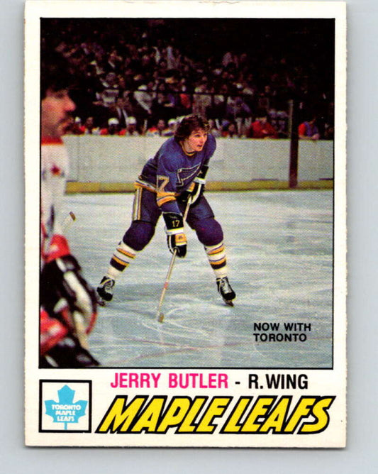 1977-78 O-Pee-Chee #349 Jerry Butler  Toronto Maple Leafs  V15466