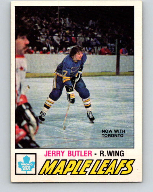 1977-78 O-Pee-Chee #349 Jerry Butler  Toronto Maple Leafs  V15467