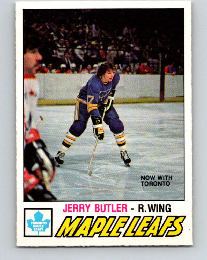 1977-78 O-Pee-Chee #349 Jerry Butler  Toronto Maple Leafs  V15468