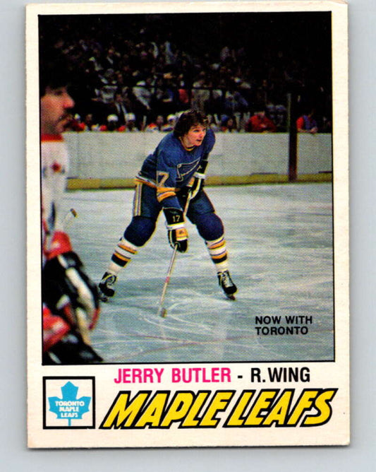 1977-78 O-Pee-Chee #349 Jerry Butler  Toronto Maple Leafs  V15469