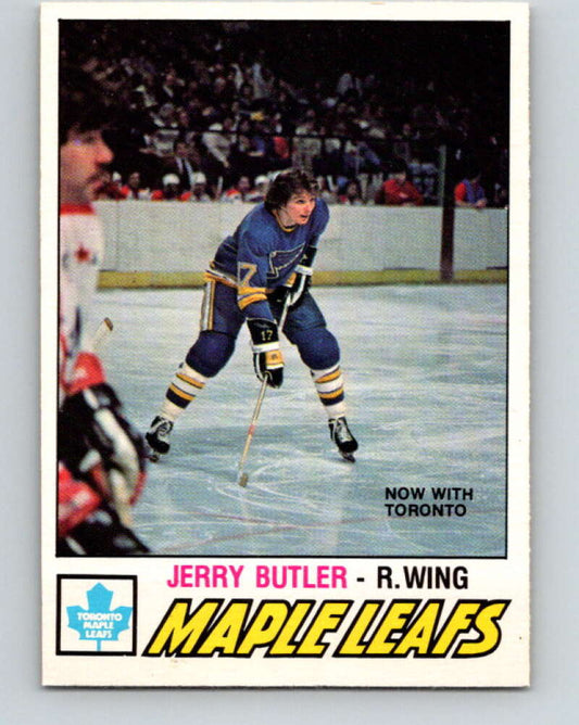 1977-78 O-Pee-Chee #349 Jerry Butler  Toronto Maple Leafs  V15470