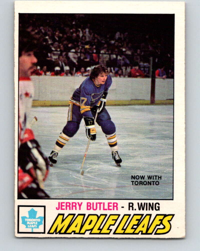 1977-78 O-Pee-Chee #349 Jerry Butler  Toronto Maple Leafs  V15471