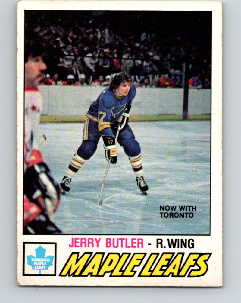 1977-78 O-Pee-Chee #349 Jerry Butler  Toronto Maple Leafs  V15472