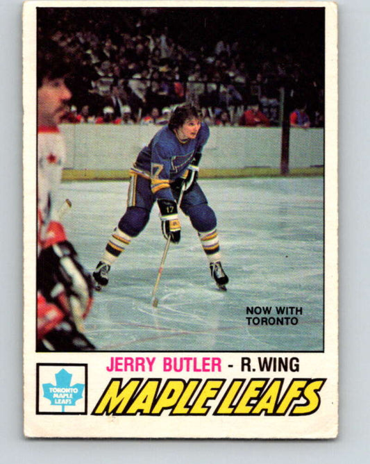 1977-78 O-Pee-Chee #349 Jerry Butler  Toronto Maple Leafs  V15473