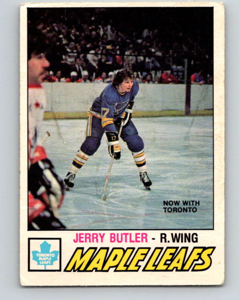 1977-78 O-Pee-Chee #349 Jerry Butler  Toronto Maple Leafs  V15474