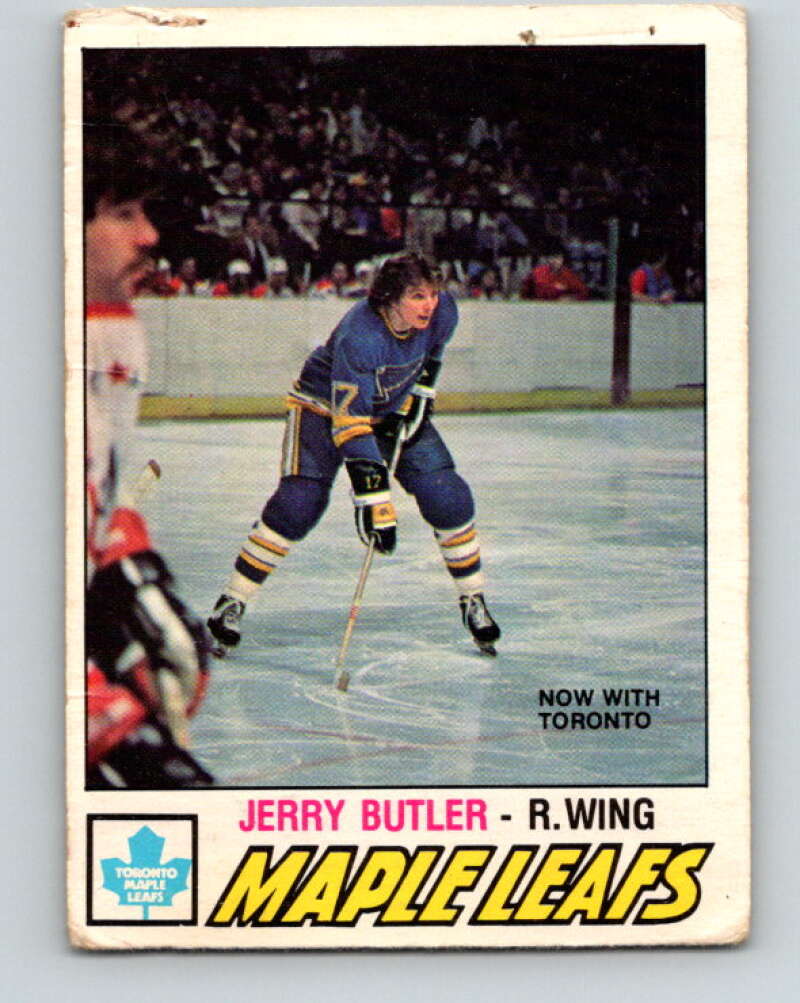 1977-78 O-Pee-Chee #349 Jerry Butler  Toronto Maple Leafs  V15475