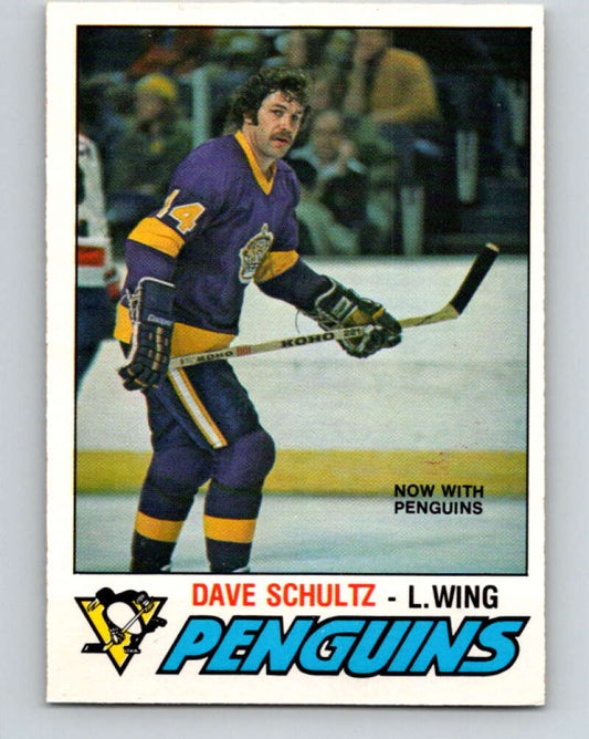 1977-78 O-Pee-Chee #353 Dave Schultz  Pittsburgh Penguins  V15497