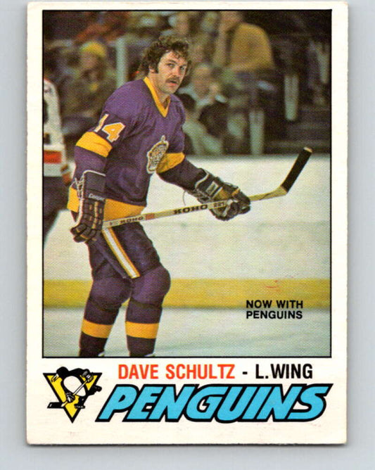 1977-78 O-Pee-Chee #353 Dave Schultz  Pittsburgh Penguins  V15498