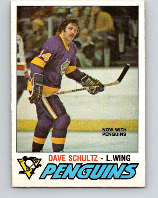 1977-78 O-Pee-Chee #353 Dave Schultz  Pittsburgh Penguins  V15499