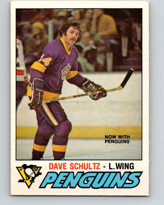 1977-78 O-Pee-Chee #353 Dave Schultz  Pittsburgh Penguins  V15500