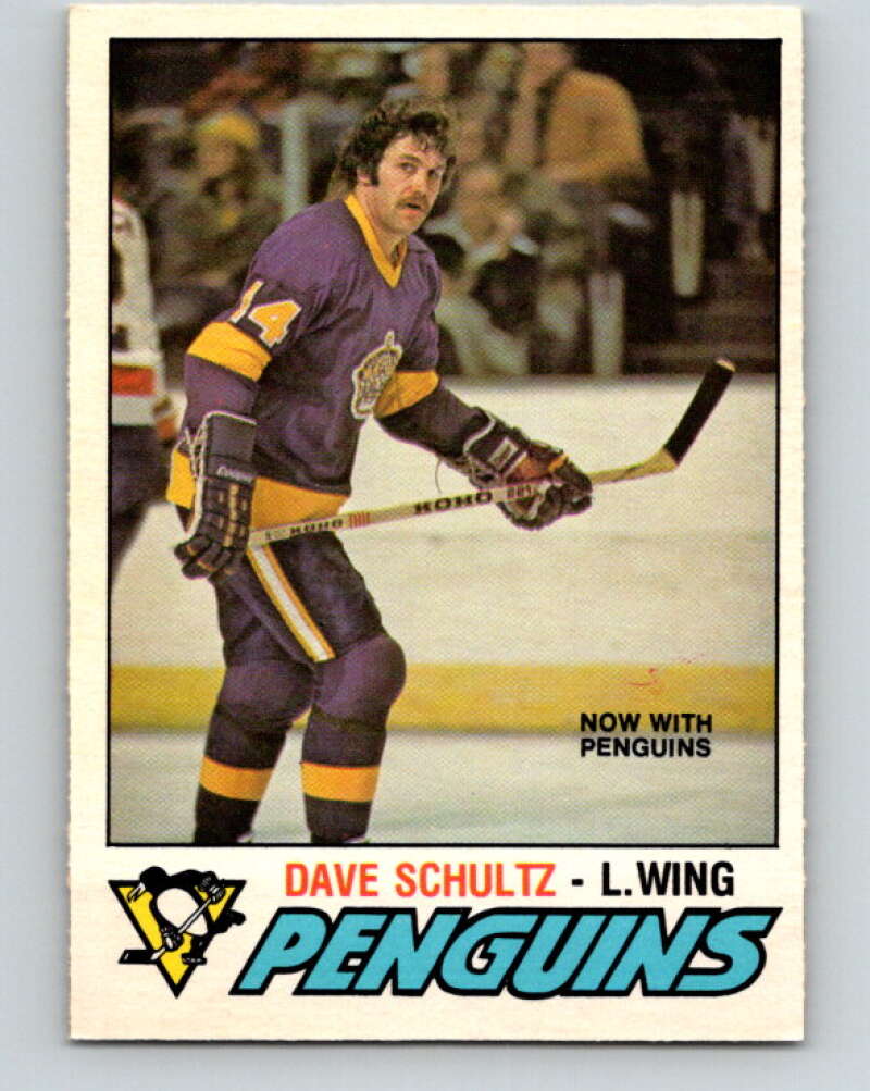 1977-78 O-Pee-Chee #353 Dave Schultz  Pittsburgh Penguins  V15501