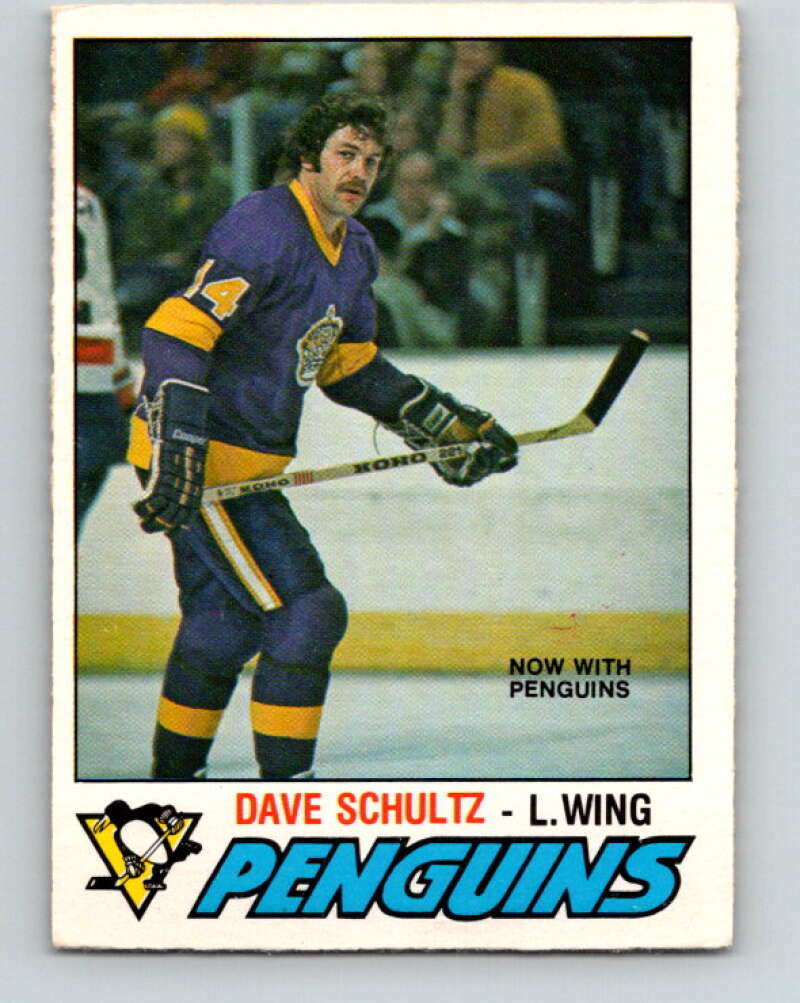 1977-78 O-Pee-Chee #353 Dave Schultz  Pittsburgh Penguins  V15502