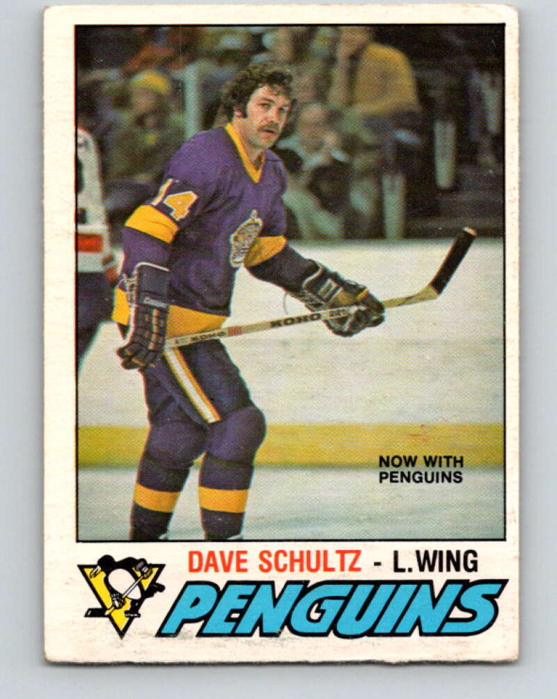 1977-78 O-Pee-Chee #353 Dave Schultz  Pittsburgh Penguins  V15503