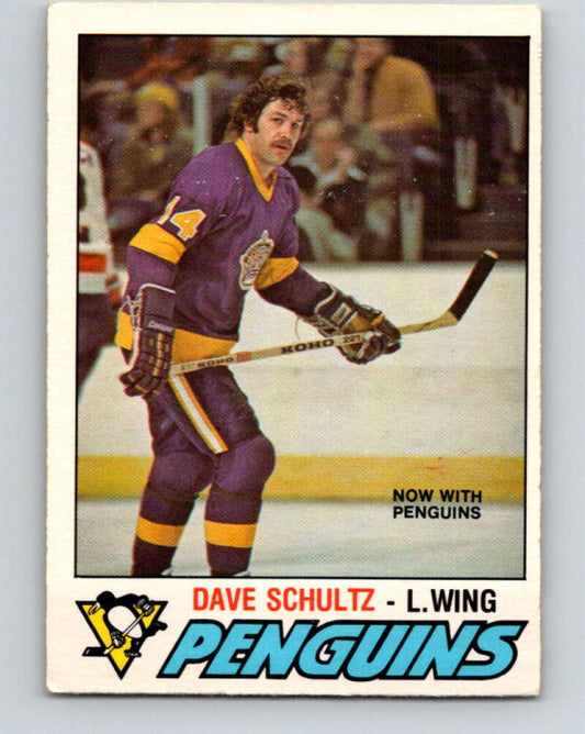 1977-78 O-Pee-Chee #353 Dave Schultz  Pittsburgh Penguins  V15505