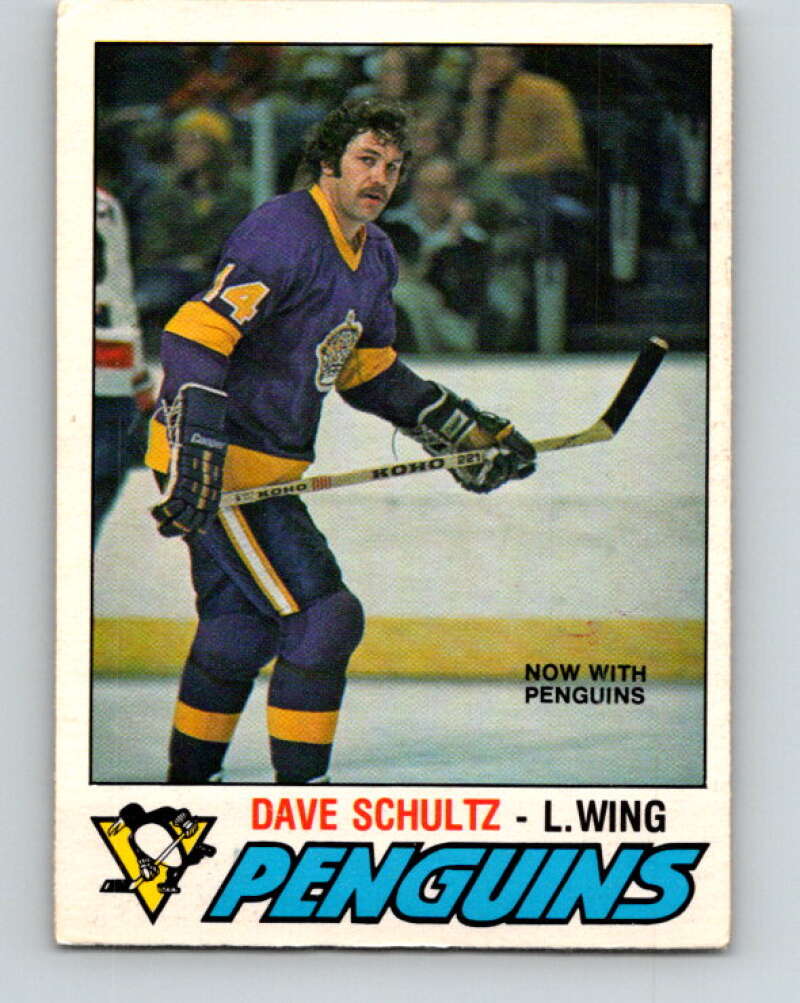 1977-78 O-Pee-Chee #353 Dave Schultz  Pittsburgh Penguins  V15507