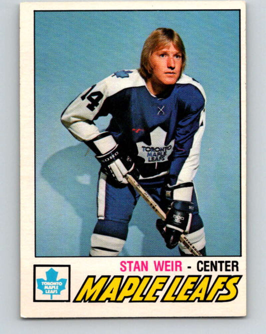 1977-78 O-Pee-Chee #356 Stan Weir  Toronto Maple Leafs  V15530