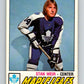 1977-78 O-Pee-Chee #356 Stan Weir  Toronto Maple Leafs  V15531