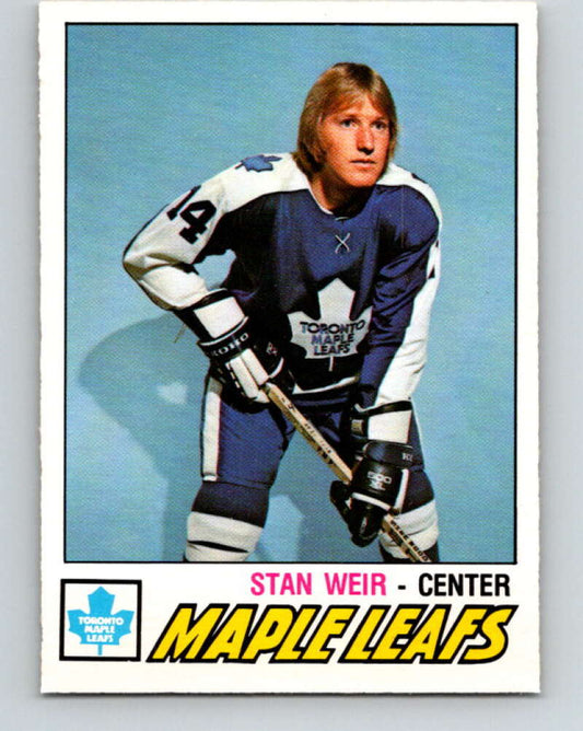 1977-78 O-Pee-Chee #356 Stan Weir  Toronto Maple Leafs  V15532