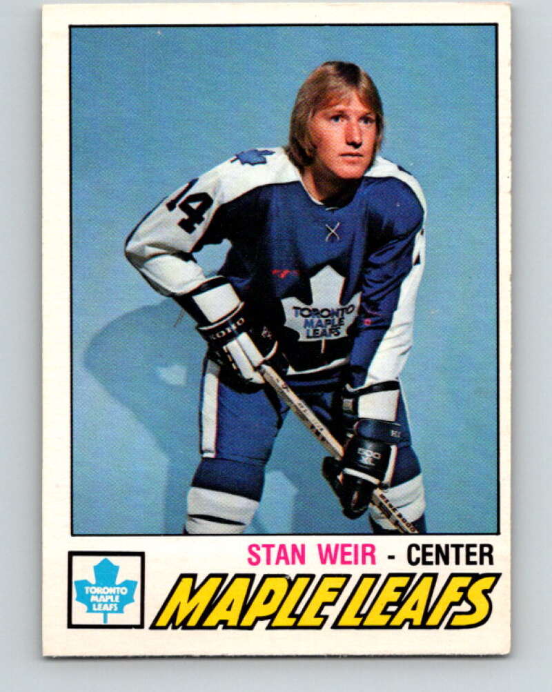 1977-78 O-Pee-Chee #356 Stan Weir  Toronto Maple Leafs  V15533