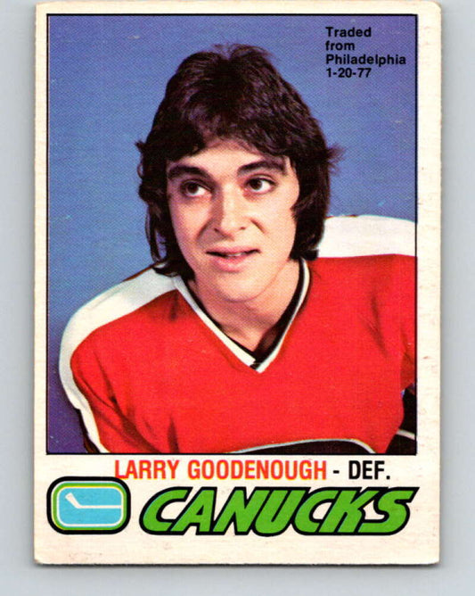 1977-78 O-Pee-Chee #359 Larry Goodenough  Vancouver Canucks  V15547