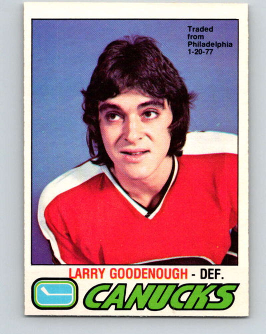 1977-78 O-Pee-Chee #359 Larry Goodenough  Vancouver Canucks  V15548