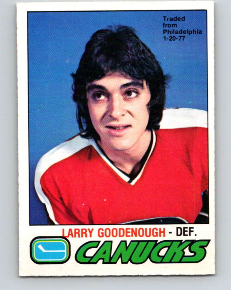 1977-78 O-Pee-Chee #359 Larry Goodenough  Vancouver Canucks  V15551