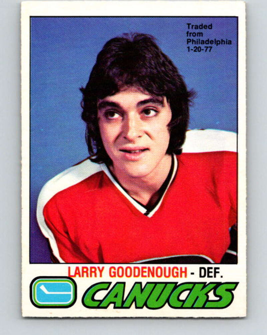 1977-78 O-Pee-Chee #359 Larry Goodenough  Vancouver Canucks  V15553