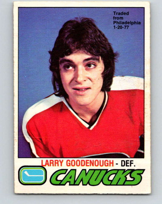 1977-78 O-Pee-Chee #359 Larry Goodenough  Vancouver Canucks  V15554