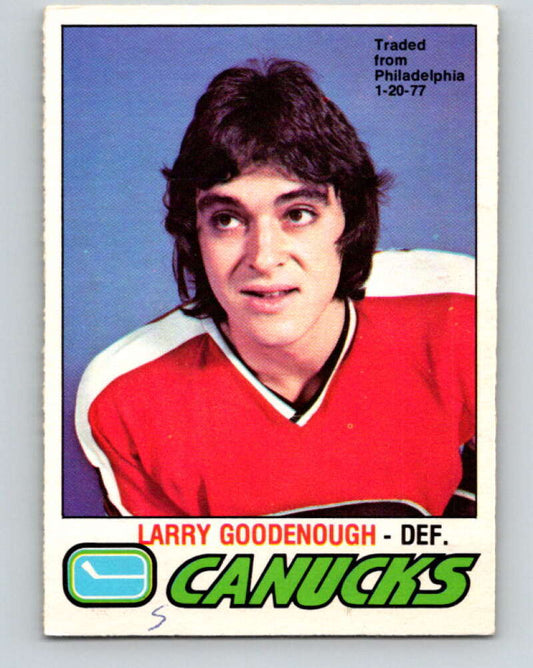 1977-78 O-Pee-Chee #359 Larry Goodenough  Vancouver Canucks  V15556