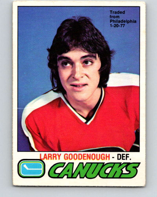 1977-78 O-Pee-Chee #359 Larry Goodenough  Vancouver Canucks  V15557