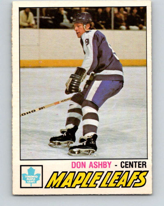 1977-78 O-Pee-Chee #365 Don Ashby  RC Rookie Toronto Maple Leafs  V15602