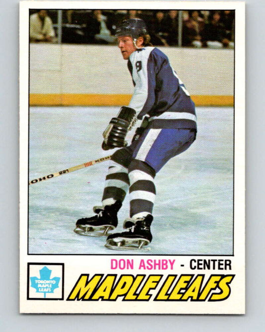 1977-78 O-Pee-Chee #365 Don Ashby  RC Rookie Toronto Maple Leafs  V15603