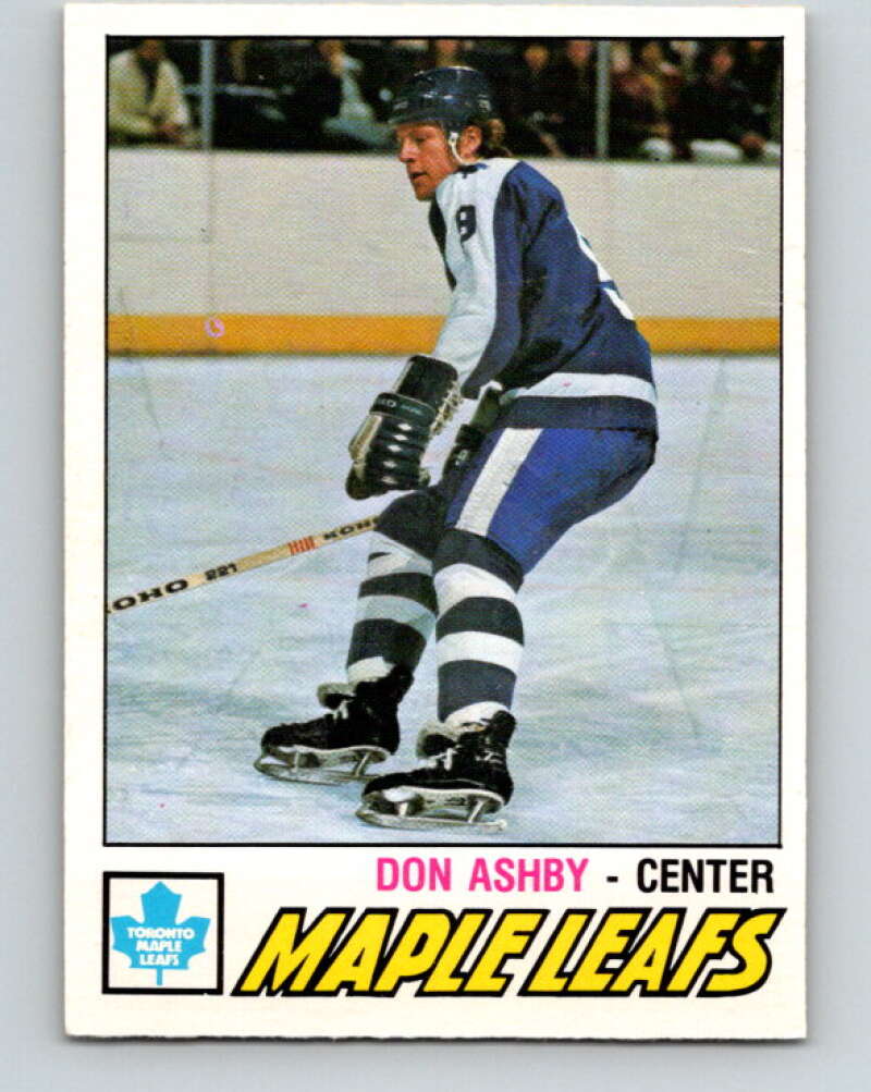 1977-78 O-Pee-Chee #365 Don Ashby  RC Rookie Toronto Maple Leafs  V15604