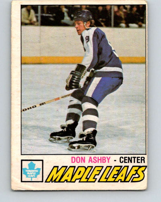 1977-78 O-Pee-Chee #365 Don Ashby  RC Rookie Toronto Maple Leafs  V15605