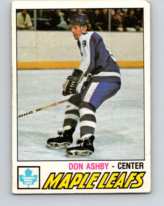 1977-78 O-Pee-Chee #365 Don Ashby  RC Rookie Toronto Maple Leafs  V15607