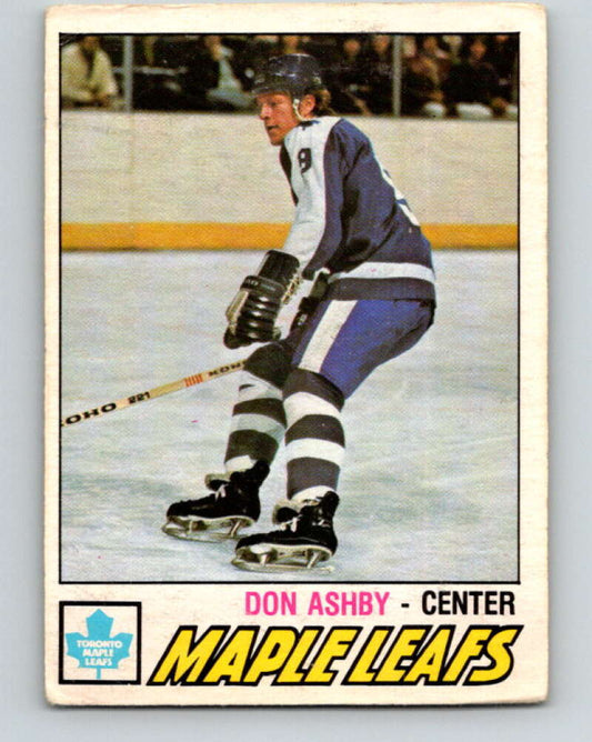 1977-78 O-Pee-Chee #365 Don Ashby  RC Rookie Toronto Maple Leafs  V15608